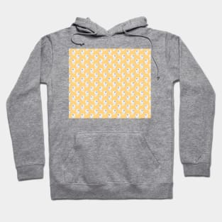 Light Yellow Ghost Pattern Hoodie